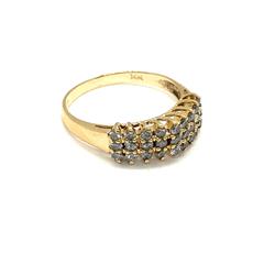 Lady's Diamond Fashion Ring 27 Diamonds .54 Carat T.W. 14K Yellow Gold 2.4g